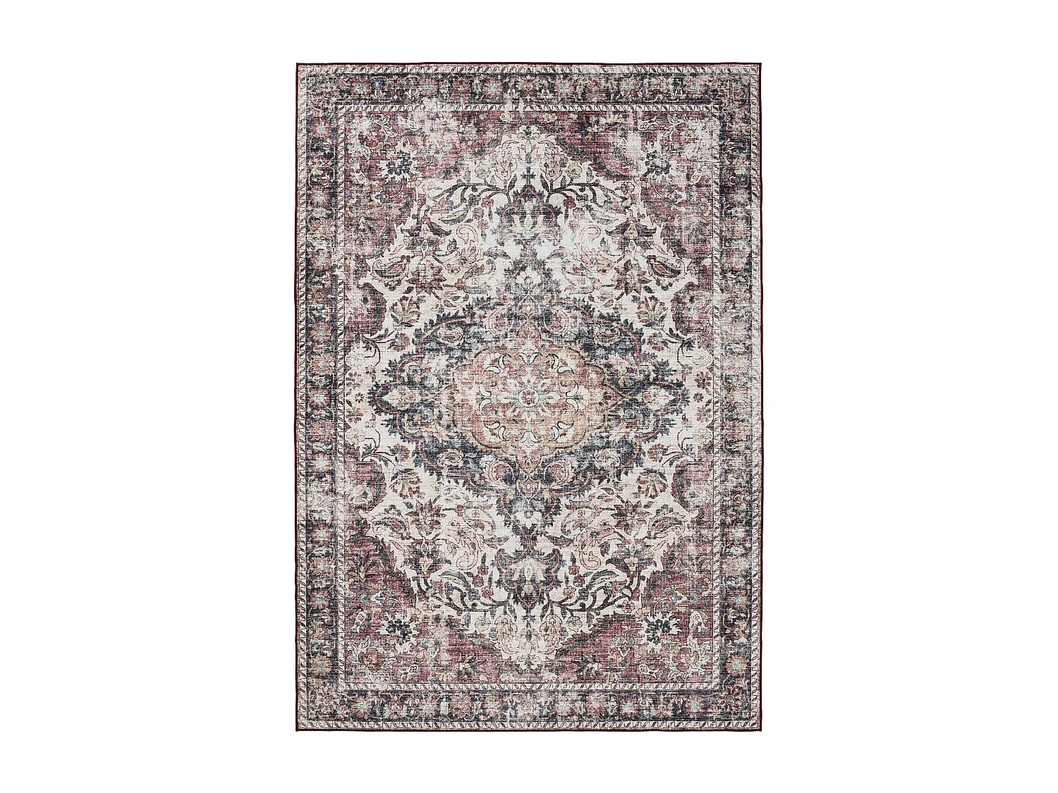 Tapis lavable George Multicouleur/Rouge 240x340 cm