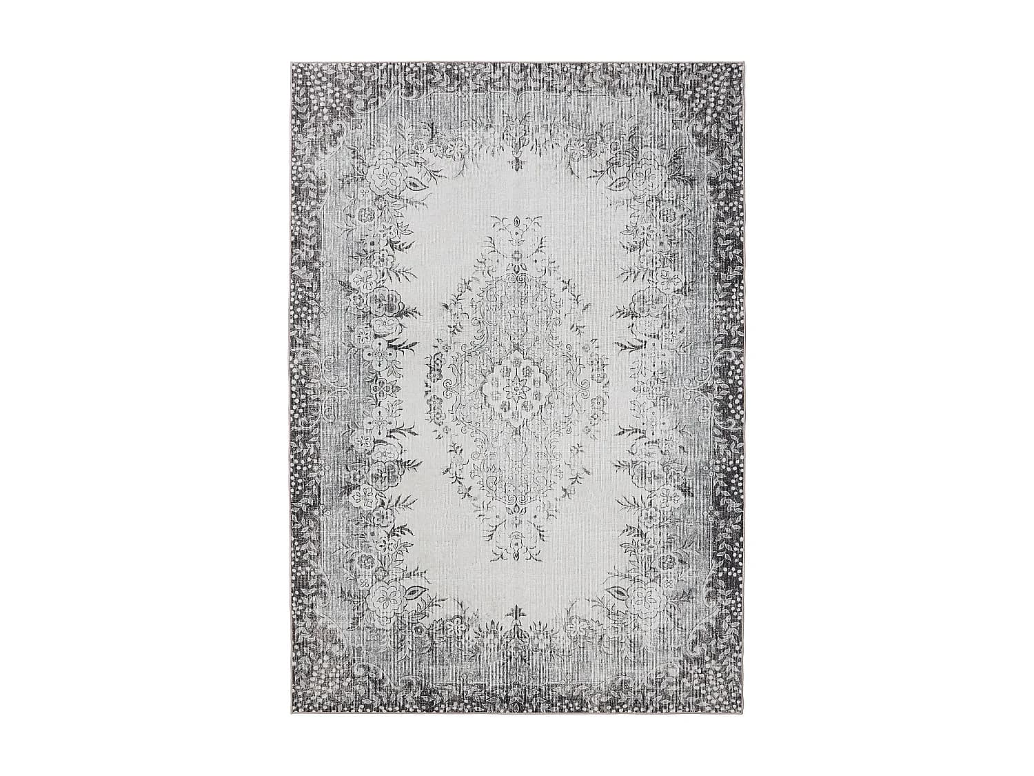 Tapis lavable George Noir/Gris 240x340 cm