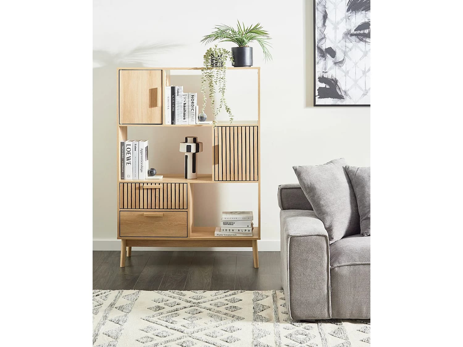 Etagère LYNWOOD 140 cm Marron clair