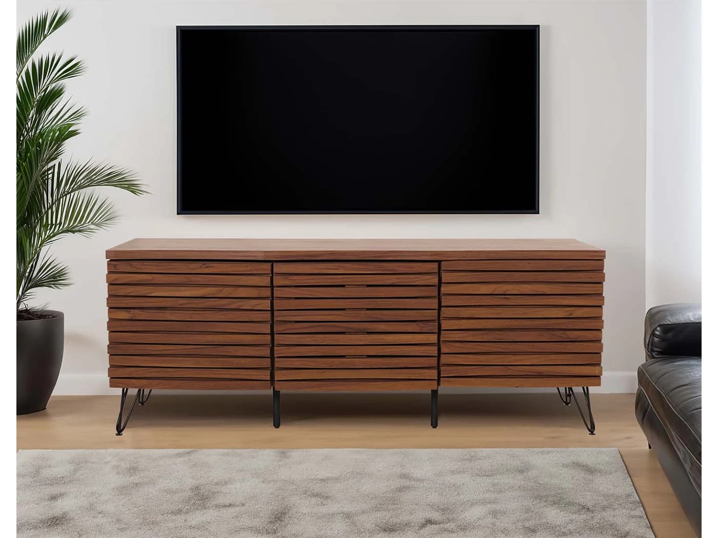 Meuble TV MCW-M49, aspect noyer