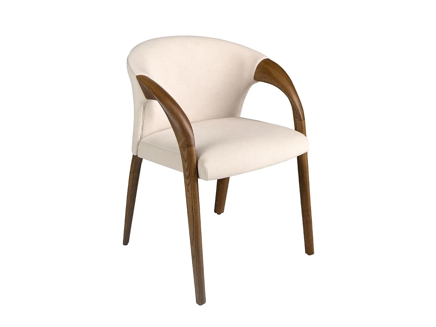 Chaise en velours crème 5151 ANGEL CERDA