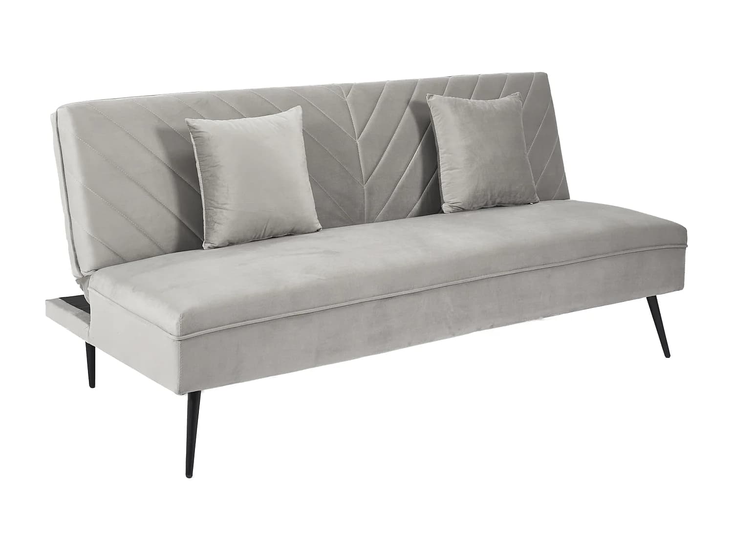 Canapé - HOME DECO FACTORY - Diane - Convertible - Gris