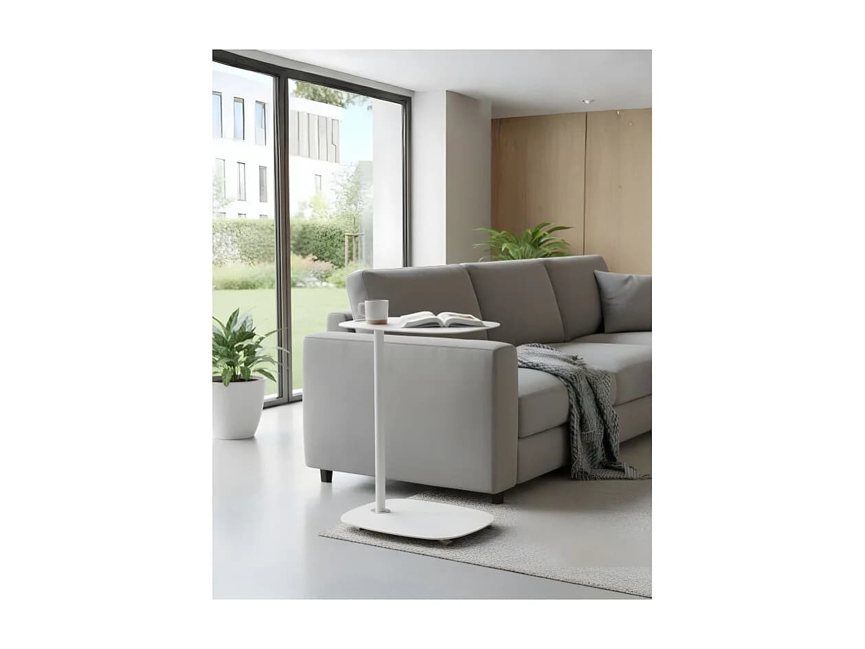 Table d'appoint à roulettes EVI - design scandinave, compacte, pratique et fonctionnelle