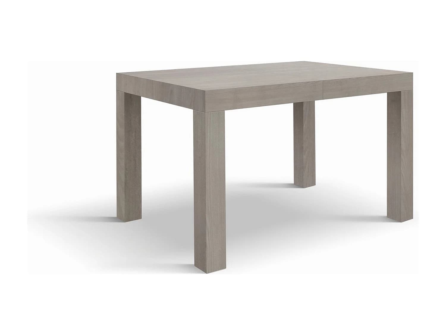 Table en bois, orme perlé, ext.120x80-200x80cm - BAROLO