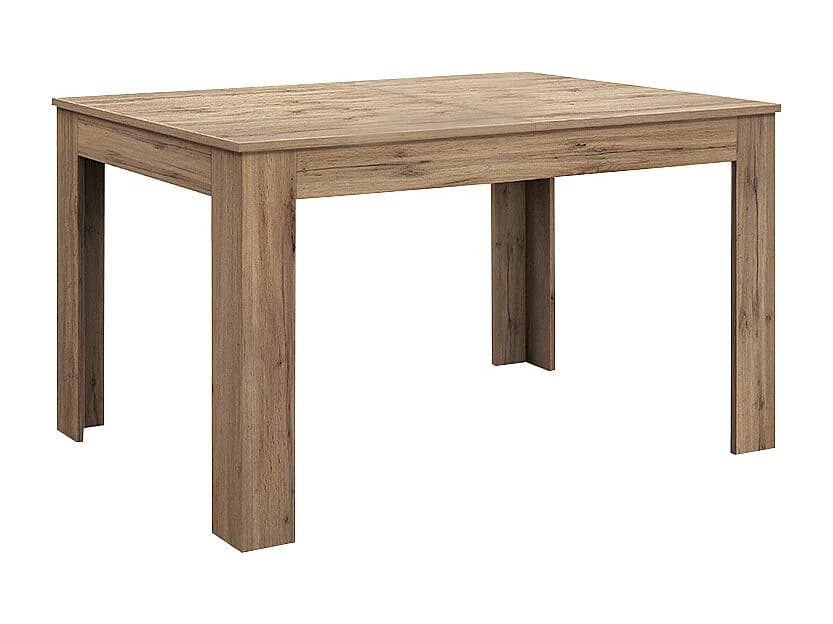 Table en bois finition chêne, extensible 120×80 cm - 170×80 cm - LIPARI