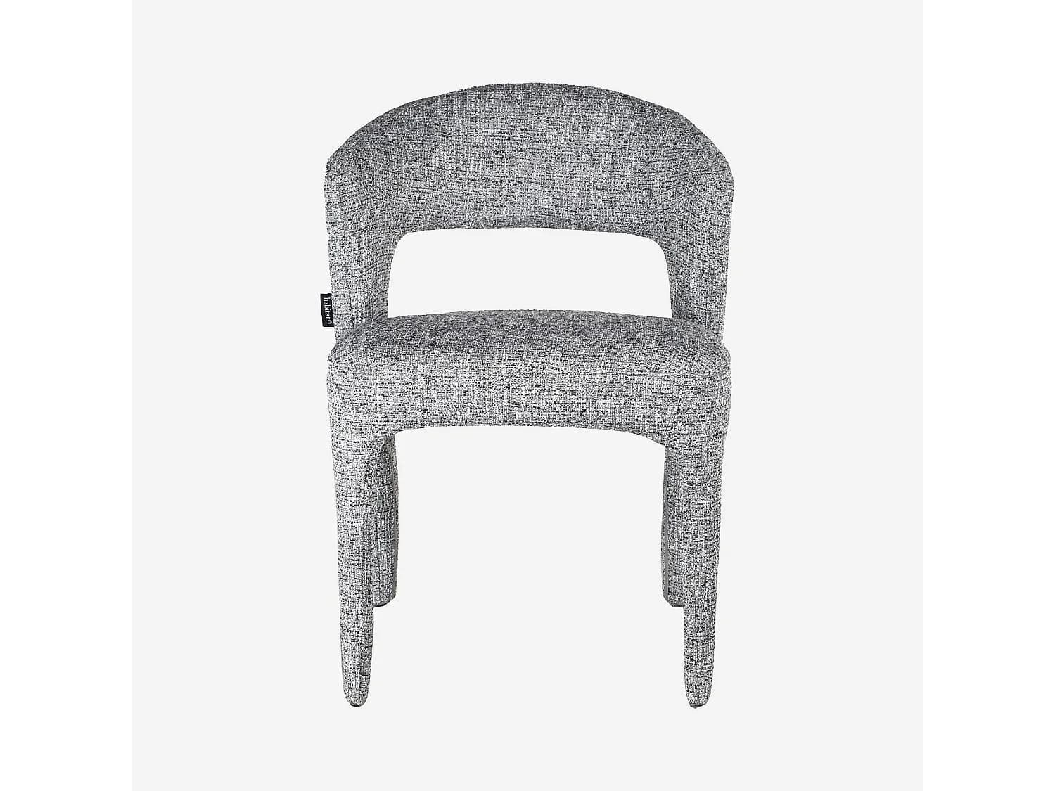 Habitat - Lot de 2 chaises en tissu texturé - Gris chiné - Rimaka
