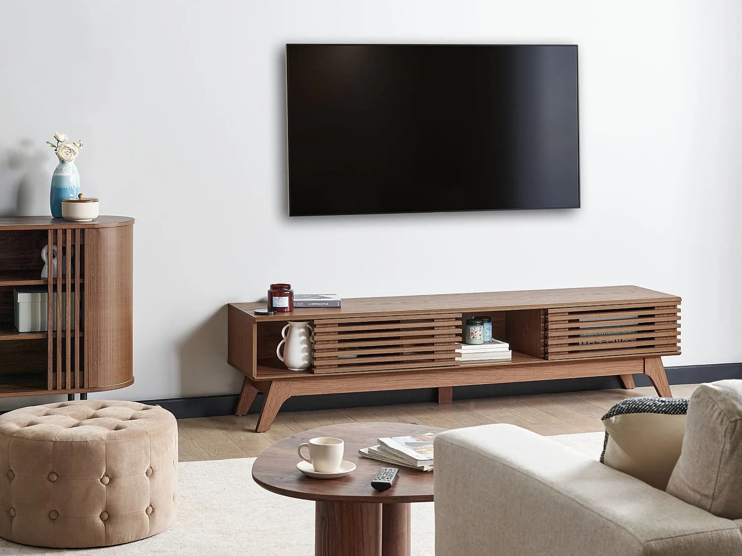 Meuble TV TOLEDO Marron foncé