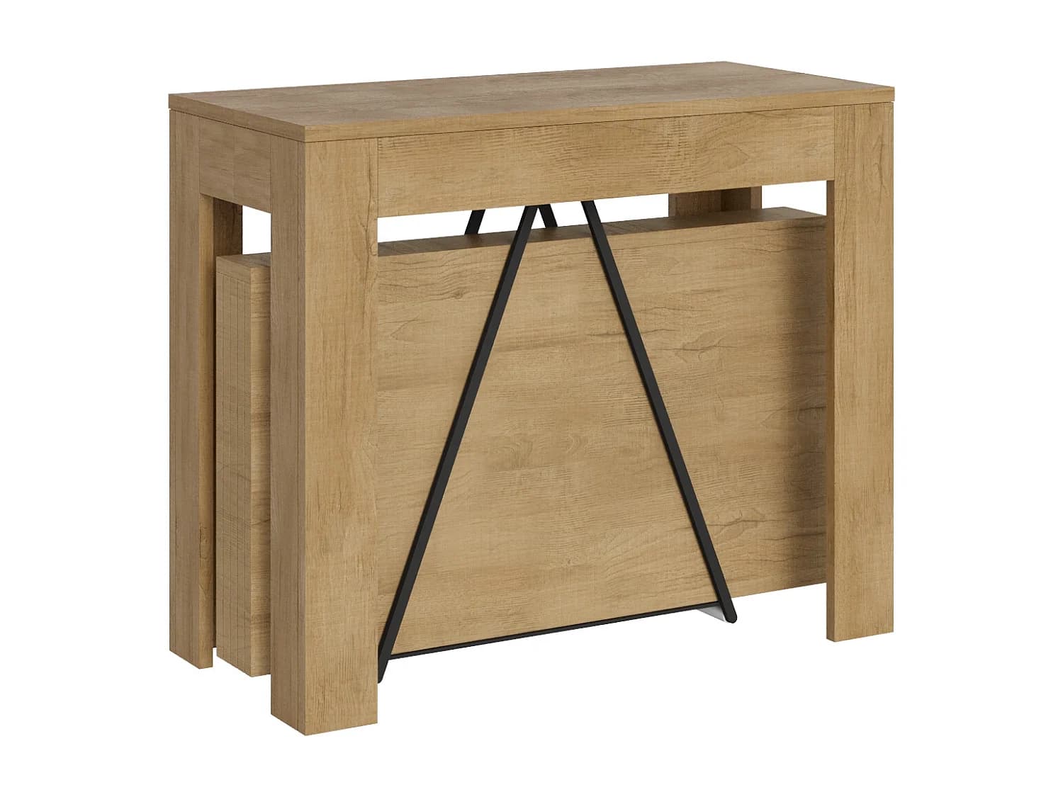 Console extensible 90x42/198 cm Scicca Small Chêne Nature