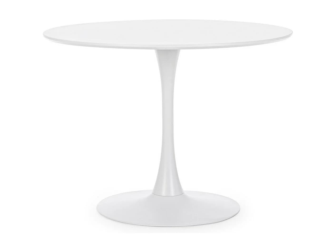 Table ronde blanche 100×75 cm - BLOOM