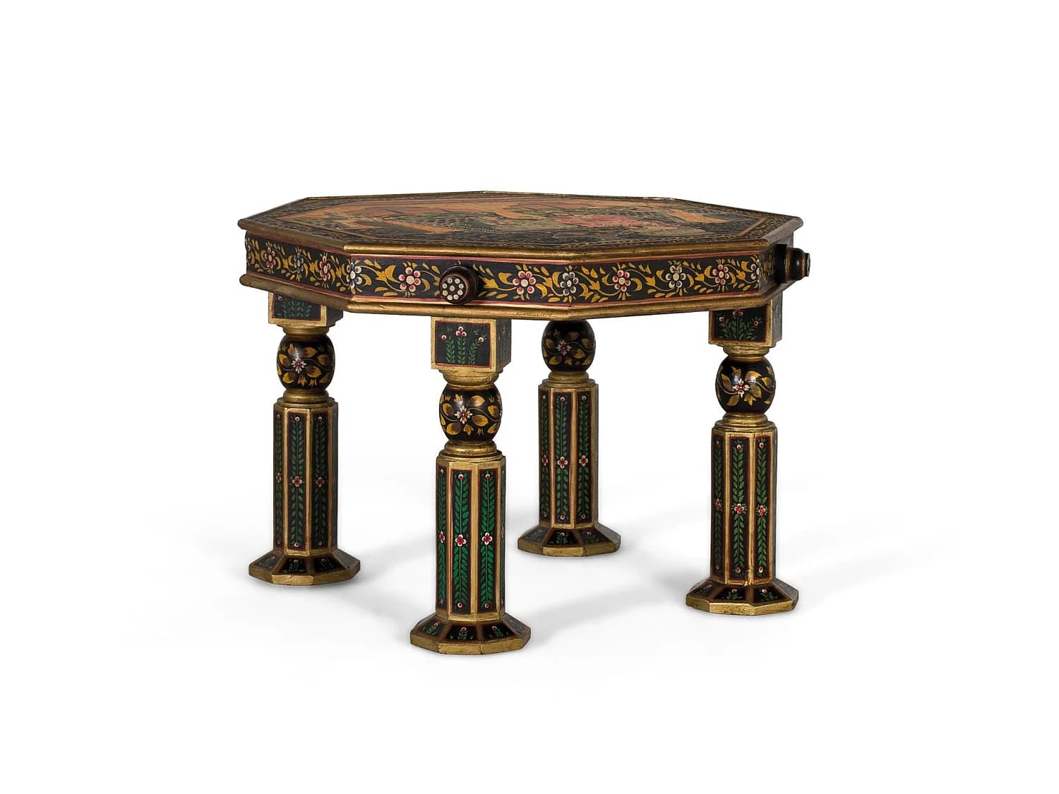 Tables basses en bois de manguier 62 cm, style artisanal classique - 45 x 62 x 62 cm