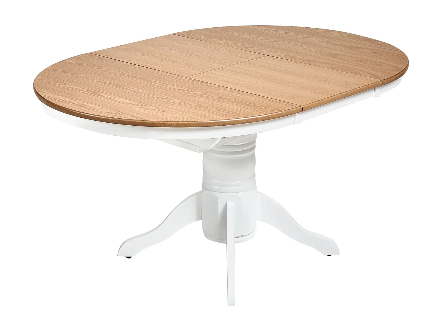 Table de salle à manger extensible AKRON Frêne clair 106/150 cm 106 cm Bois
