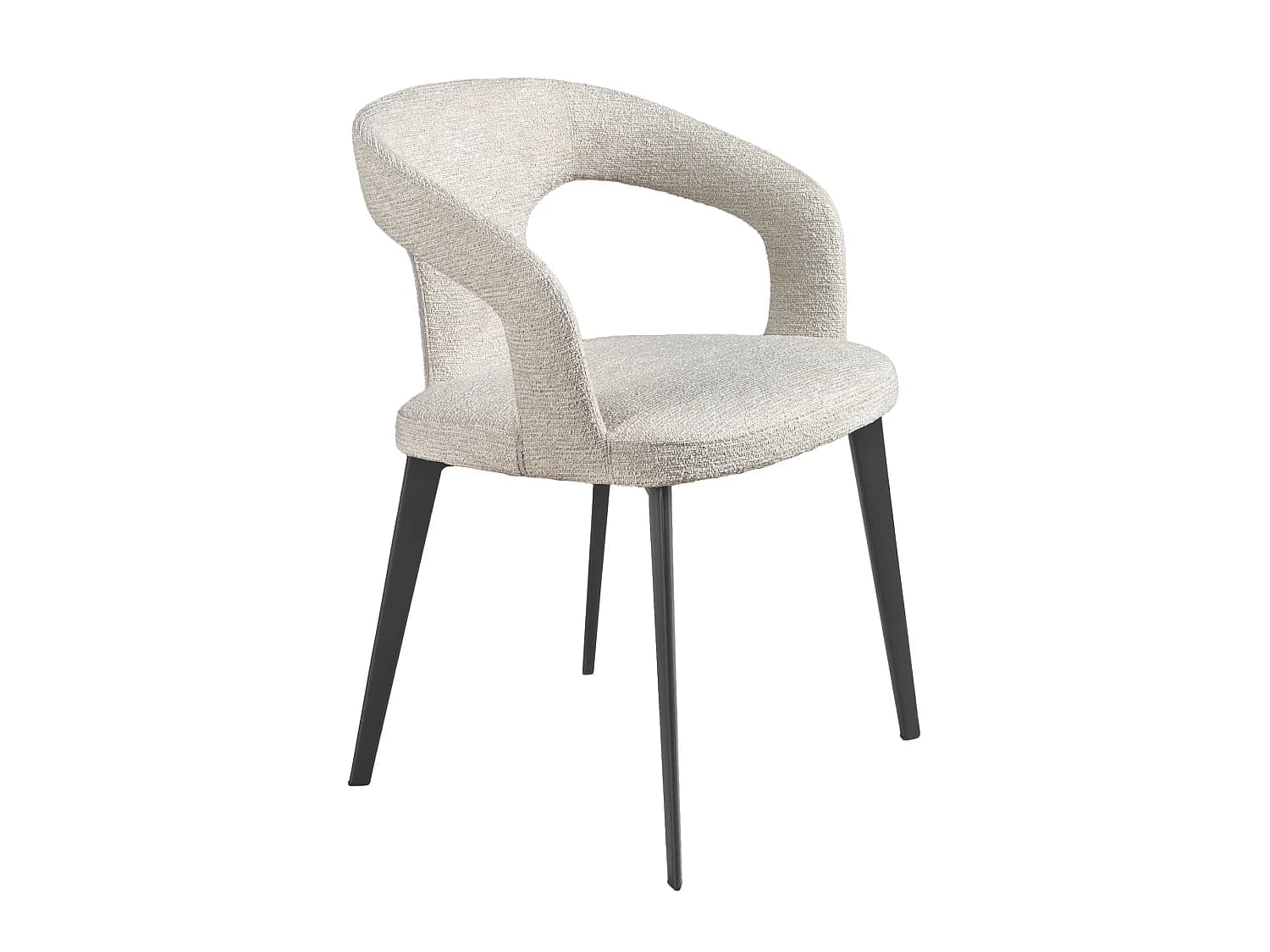 Chaise en tissu blanc cassé 4173 ANGEL CERDA
