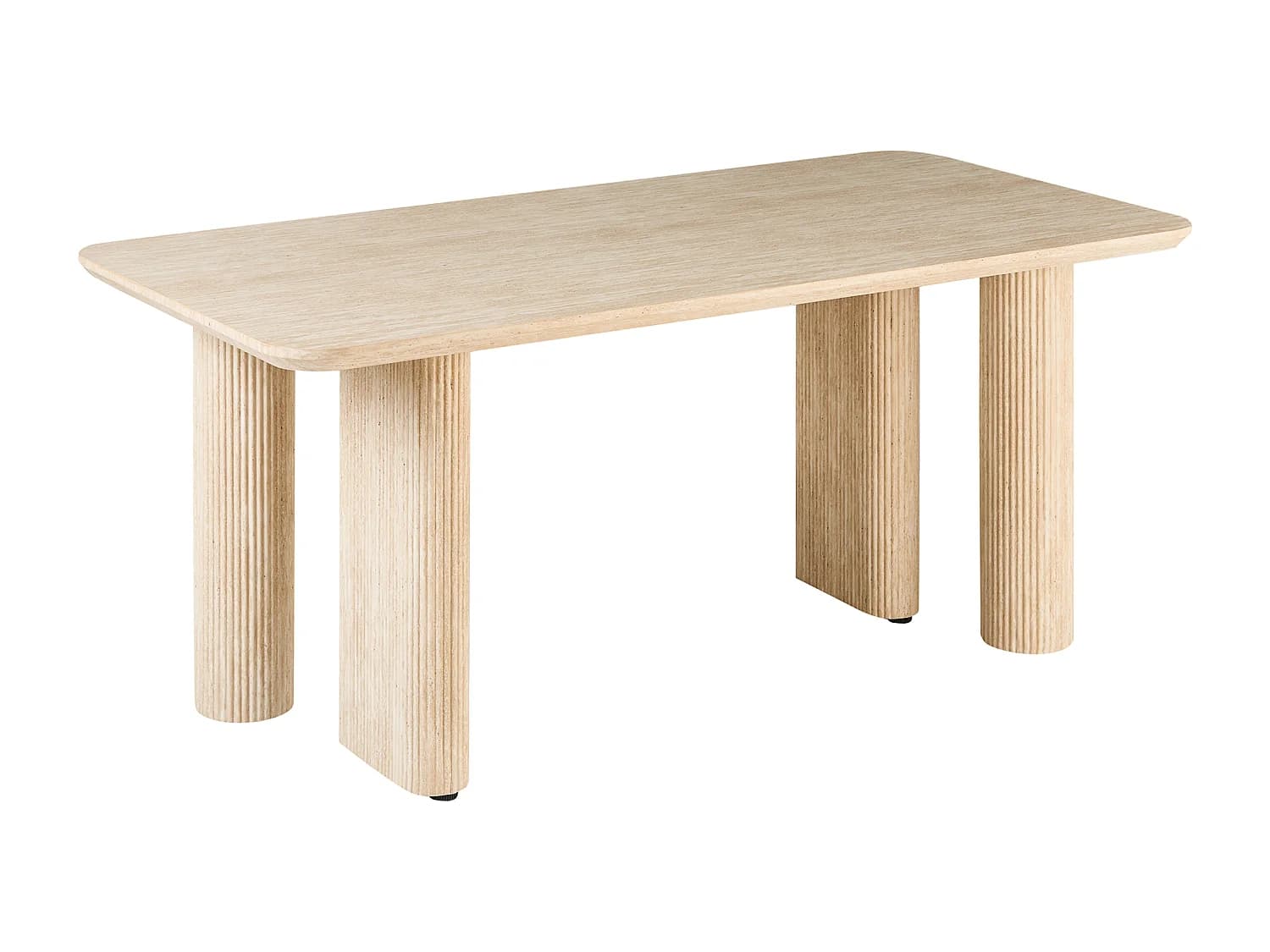 Table de repas BARROY Effet travertin 180 cm 90 cm