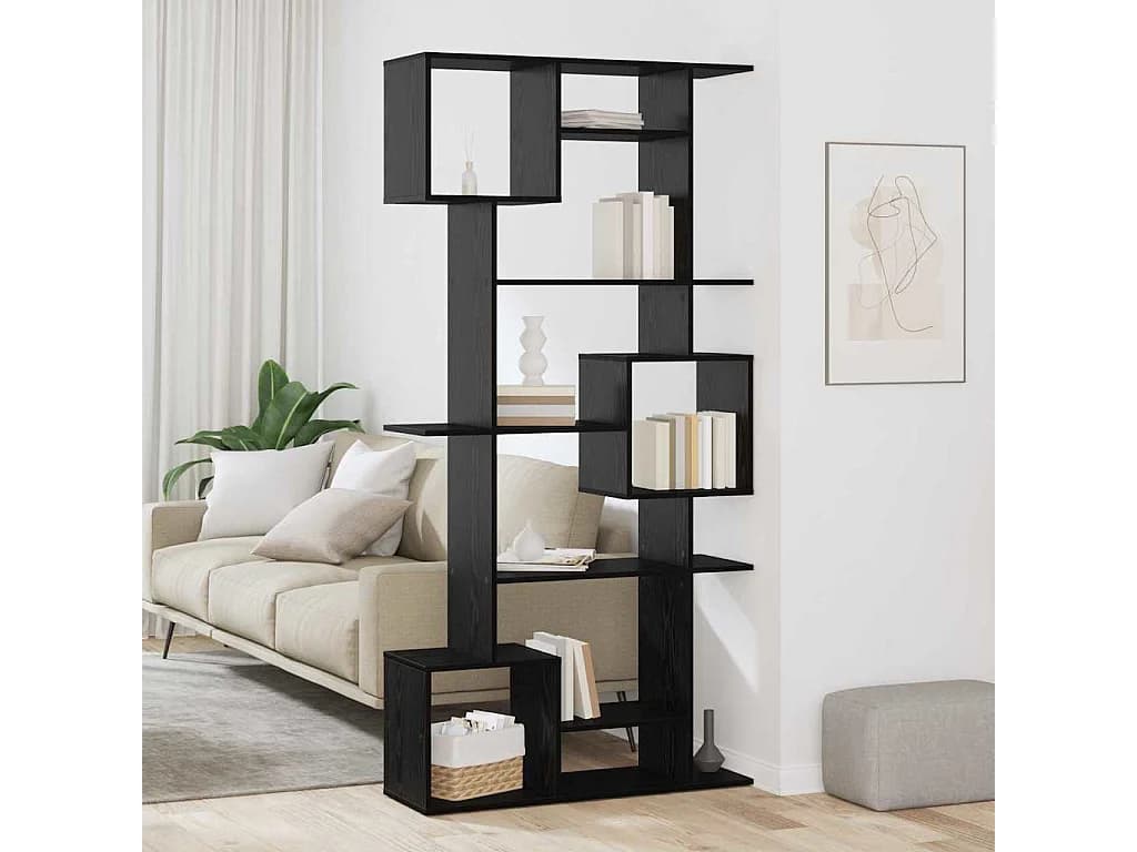 Bibliothèque Chêne noir 92 x 29 x 188 cm Bois d'ingénierie