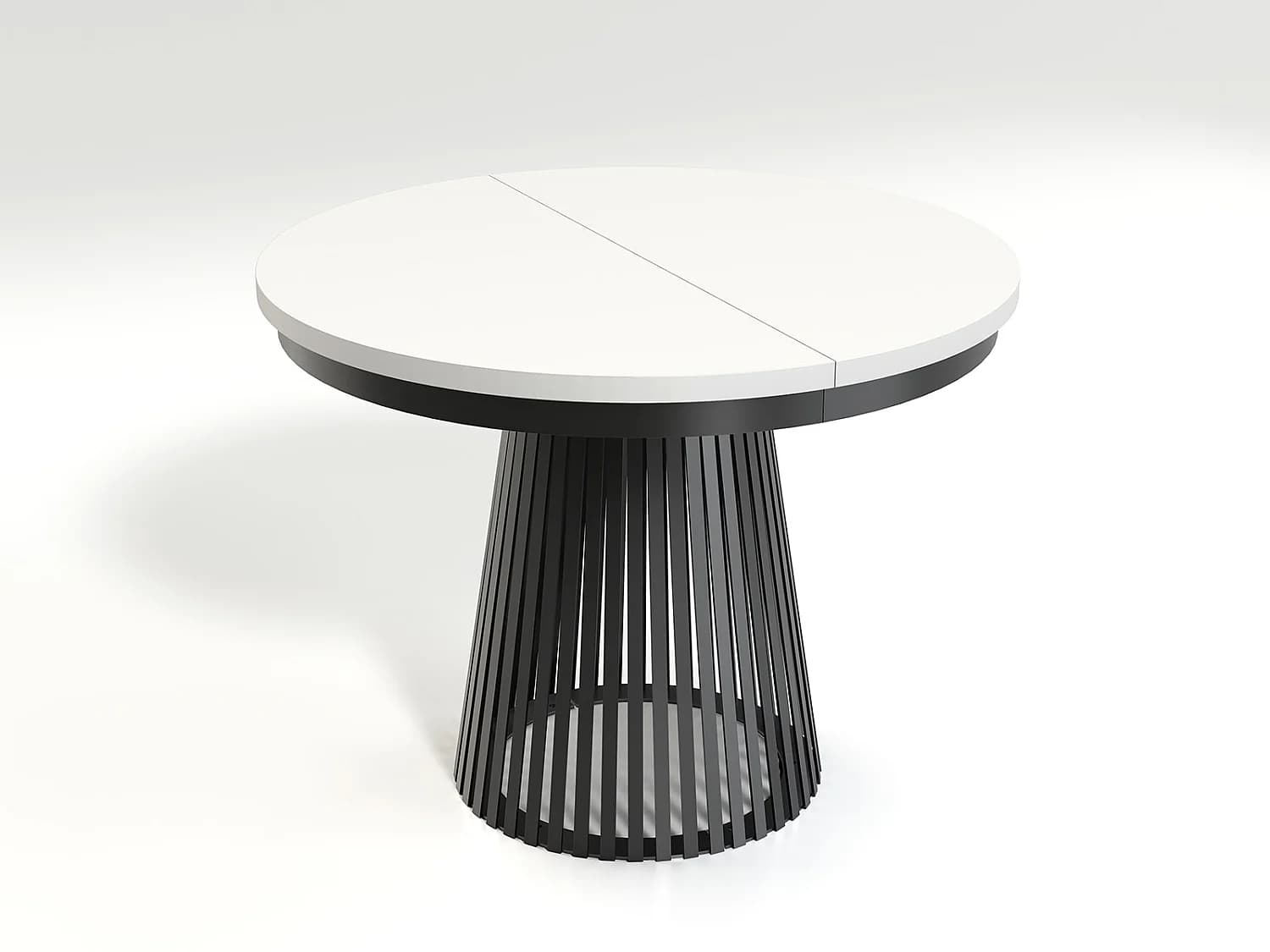 MINIO go for it, Table à rallonges GORI couleur blanc alpin/noir