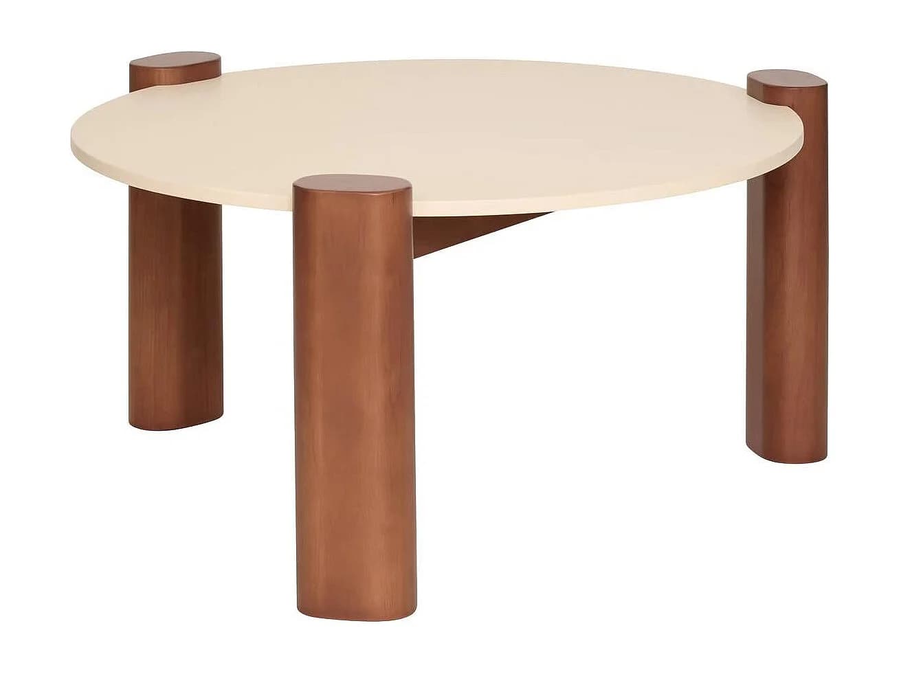 Table Basse Design "Jilani" 85cm Beige