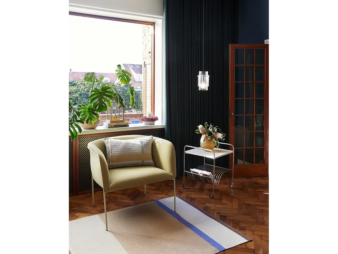 Hübsch Fauteuil lounge Jaune EYRIE