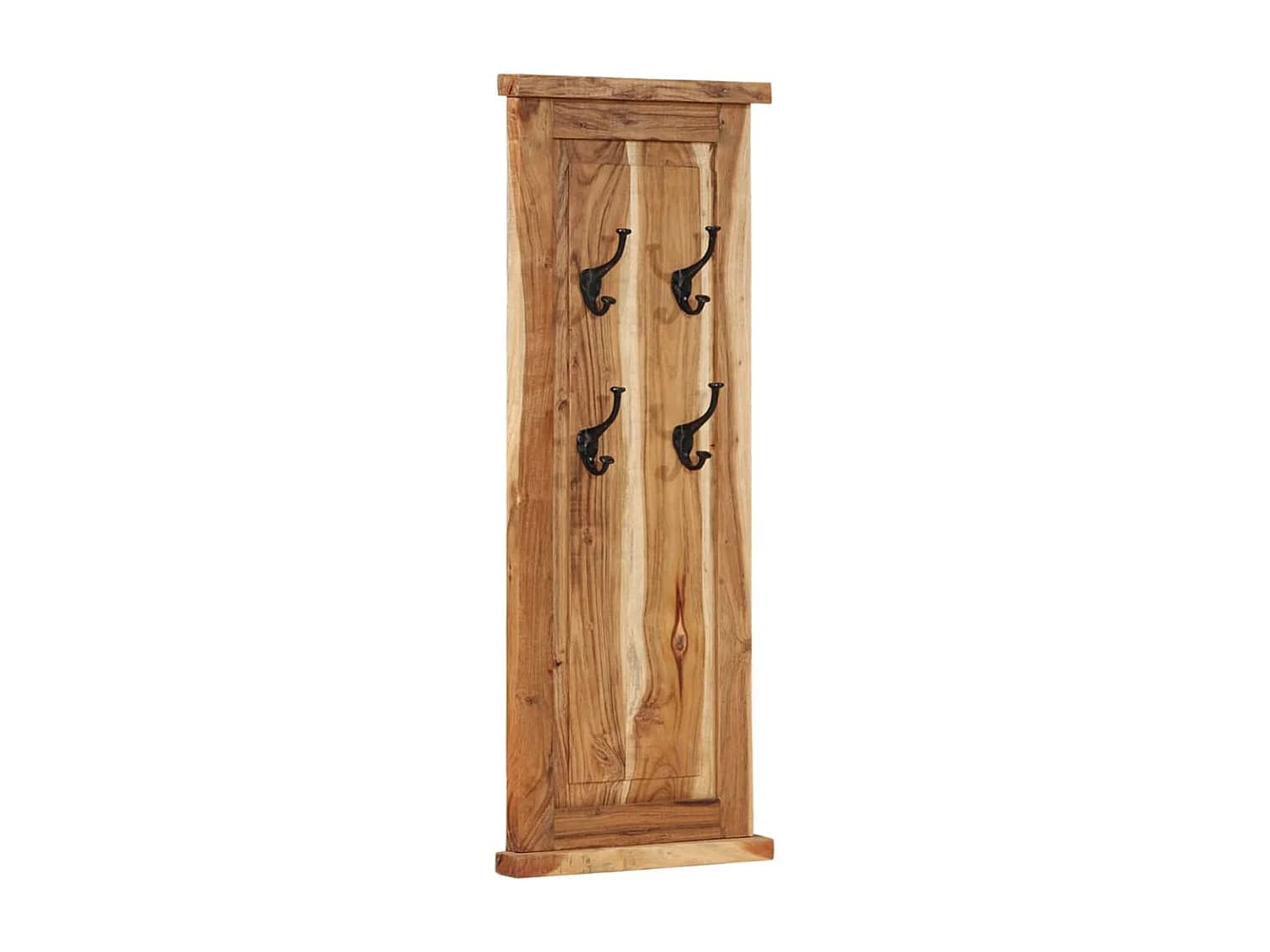 Mâcon Porte-manteaux 2 pcs Bois massif d'acacia 38x100 cm