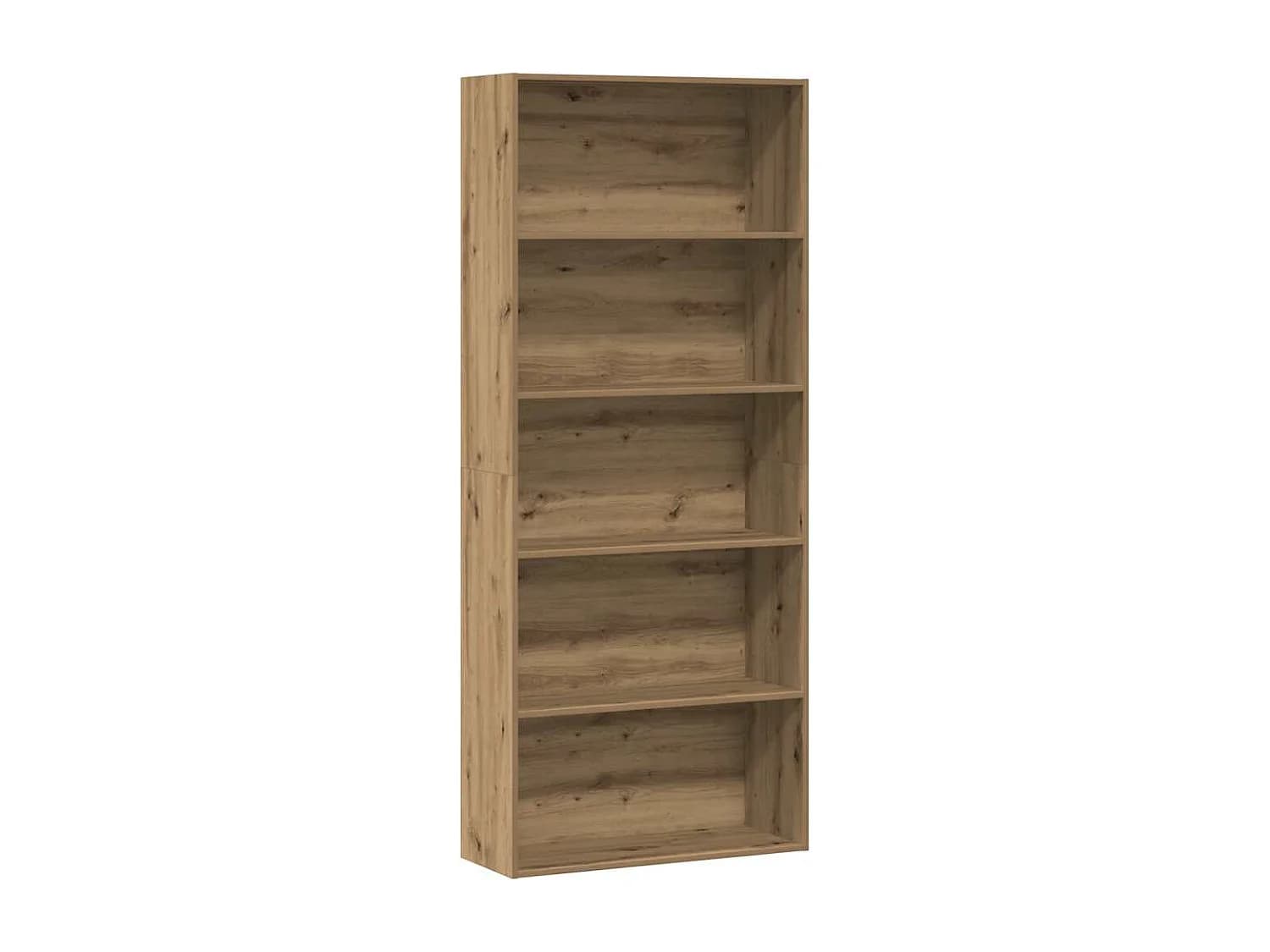 Bibliothèque chêne artisanal 80x30x189 cm bois d'ingénierie
