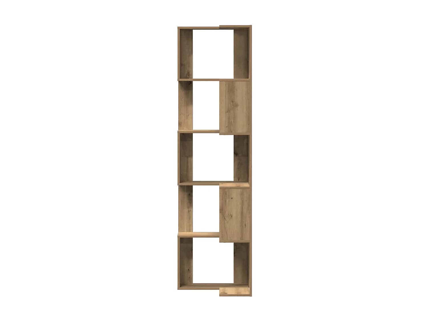 Bibliothèque d'angle 5 niveaux chêne artisanal bois ingénierie
