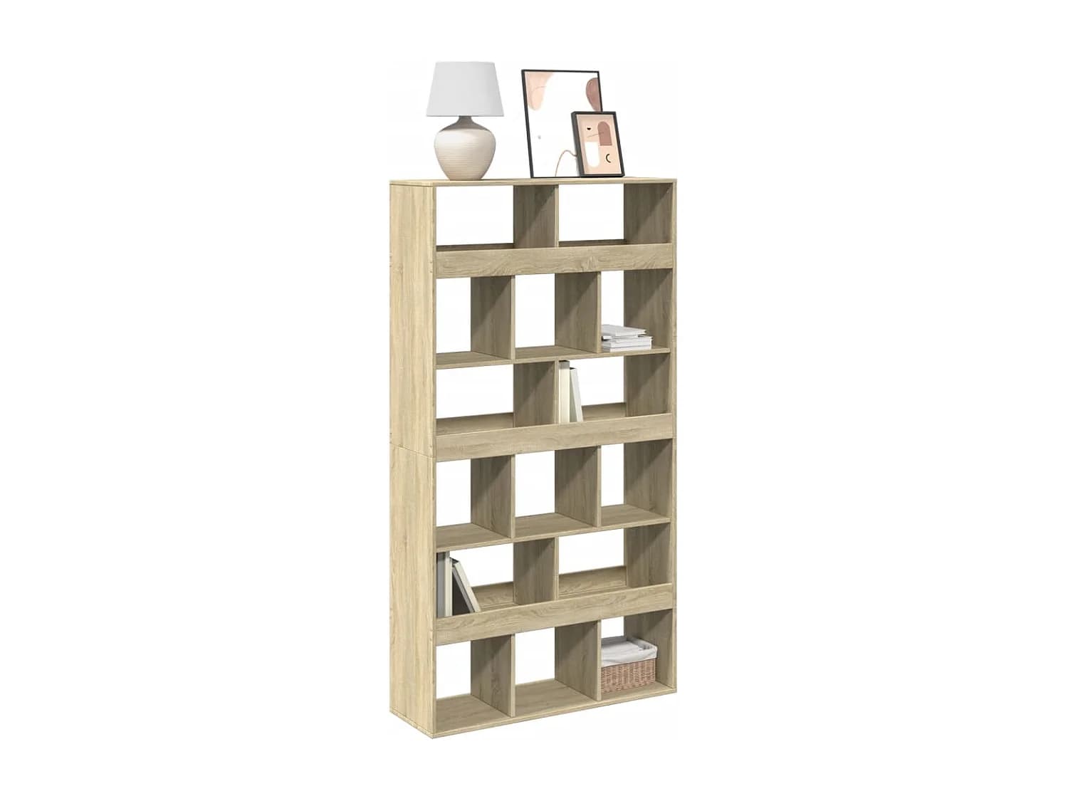 Bibliothèque chêne sonoma 100x33x187,5 cm bois d'ingénierie