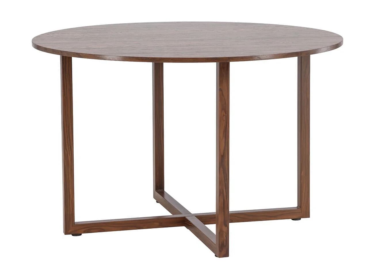 Table à Manger Ronde "Durango" 120cm Noyer