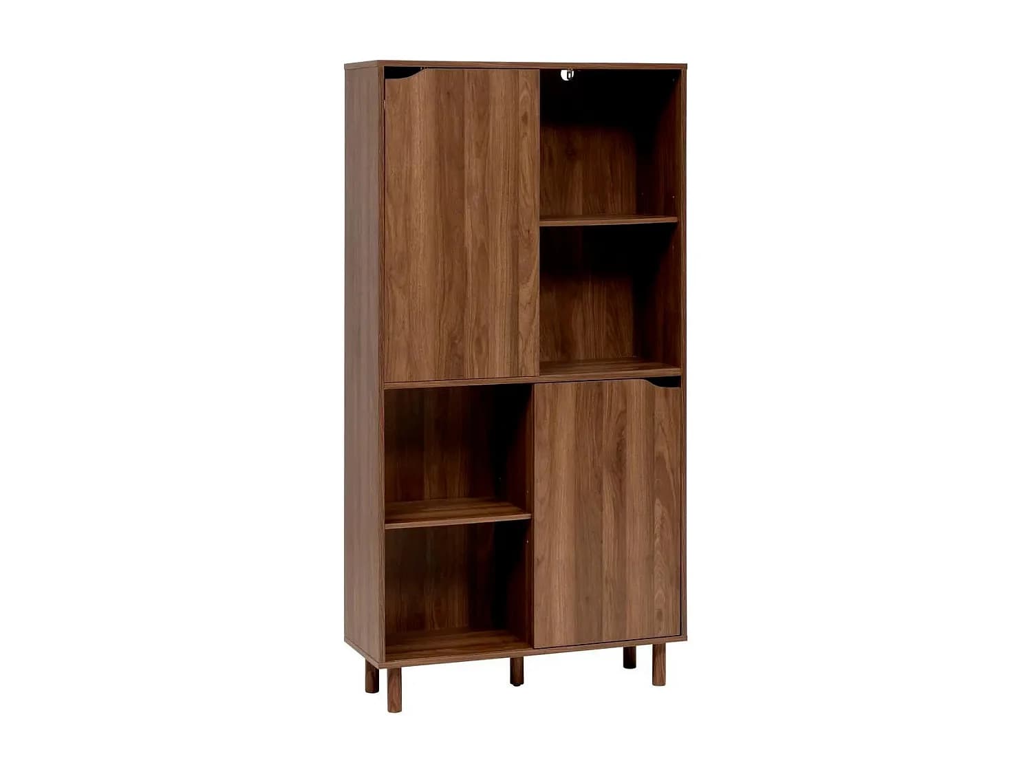 Bibliothèque 8 Niches "Slidy" 159cm Marron