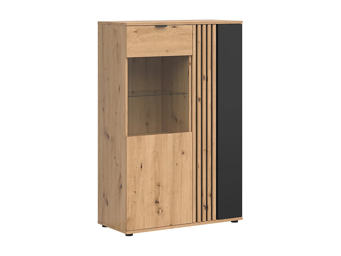 Vaisselier bas 2 portes Ezra Bois