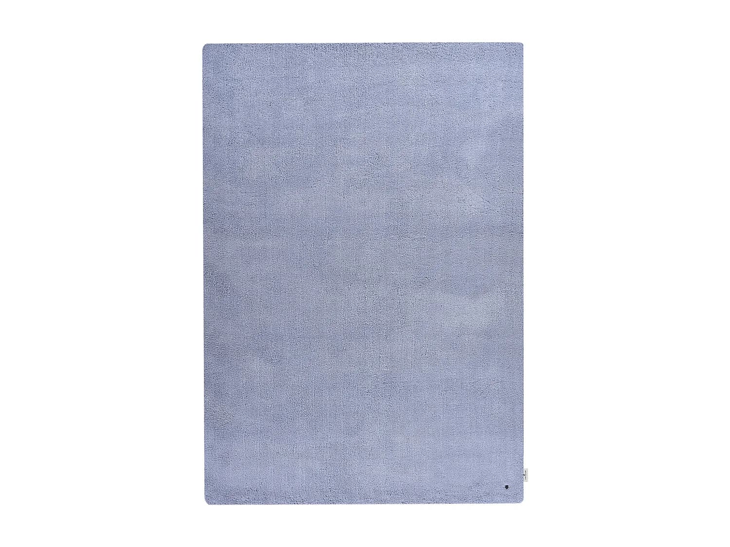 Tapis Shaggy tufté à la main 65x135 cm bleu clair Cozy