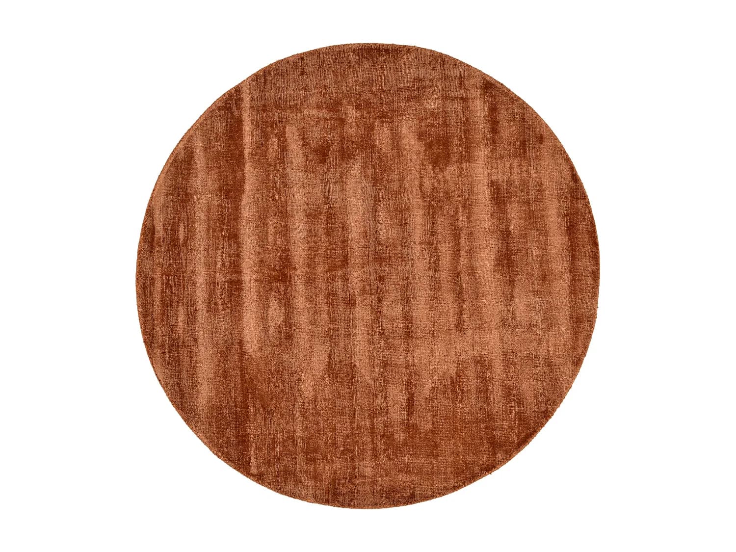 Tapis tissé à la main en viscose120x120 cm cuivre Star
