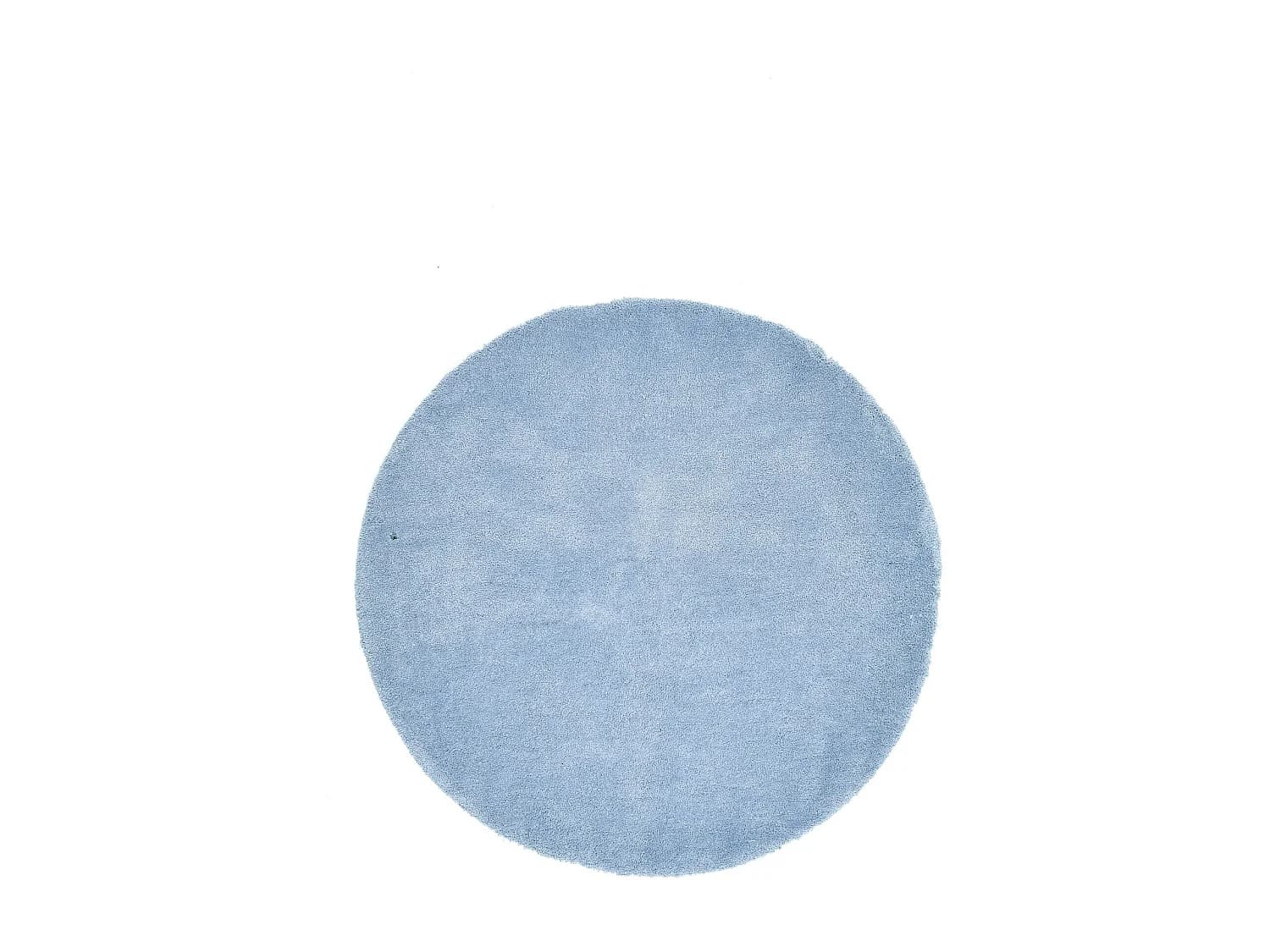 Tapis Shaggy tufté à la main 190x190 cm bleu clair Cozy