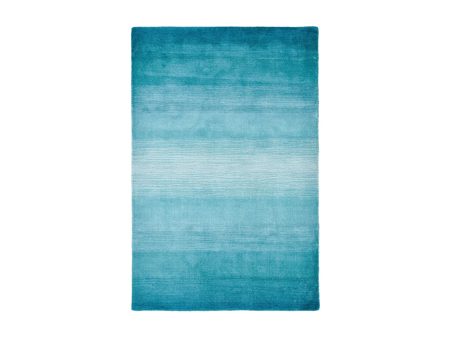 Tapis en laine avec dégradé de couleurs 70x140 cm turquoise Wool Comfort