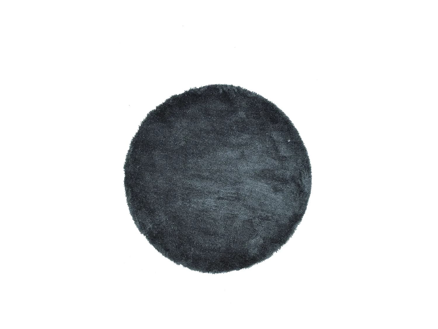 Tapis Shaggy tufté à la main 100x100 cm anthracite Cozy