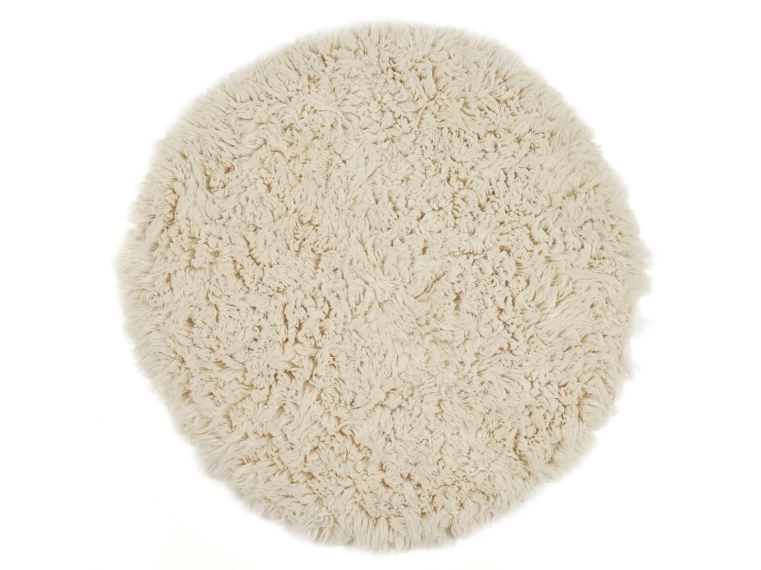 Tapis Flokati provenant de Grèce diamètre 100 cm natural Flokos 2450