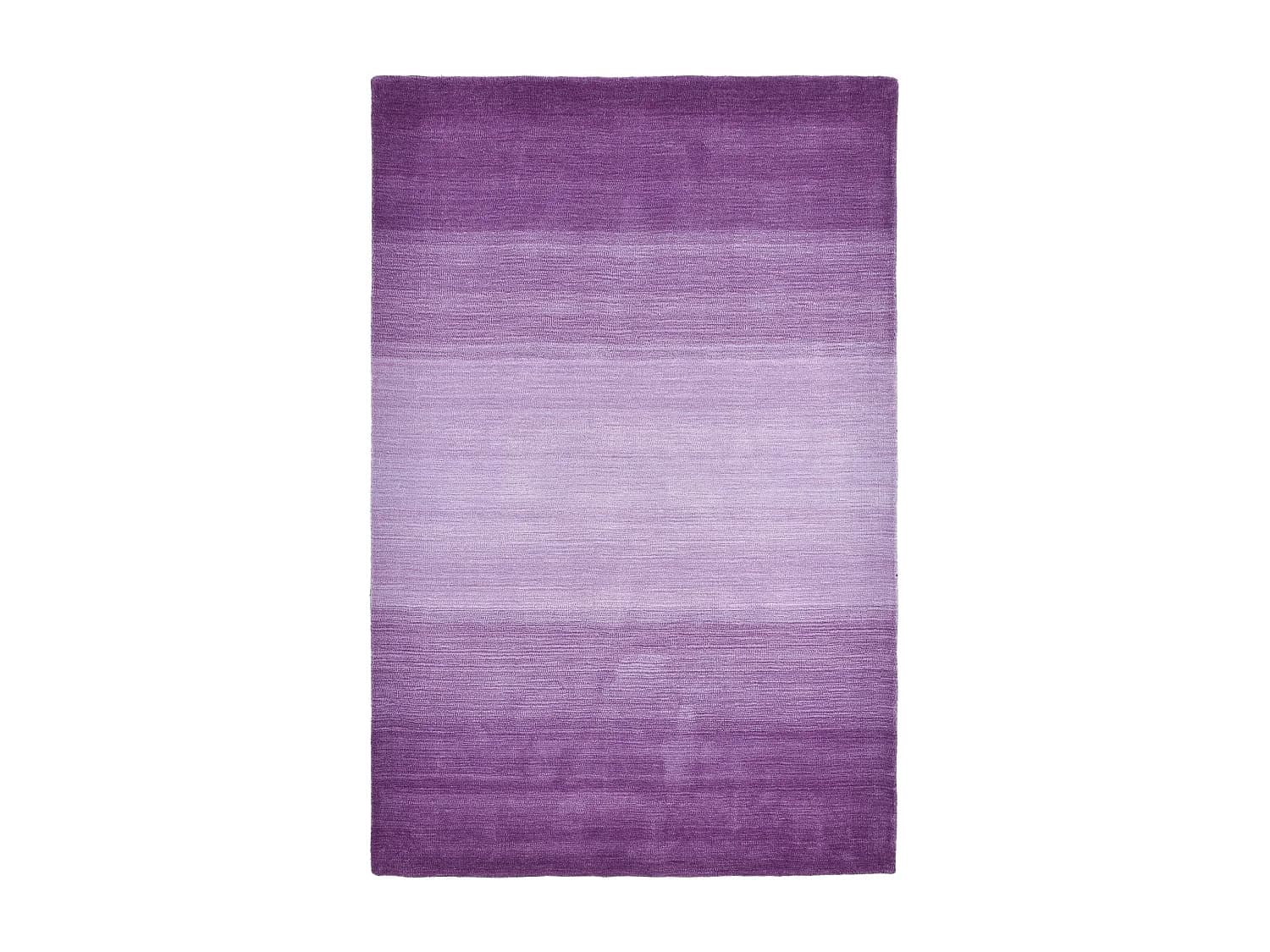 Tapis en laine avec dégradé de couleurs 140x200 cm violette Wool Comfort