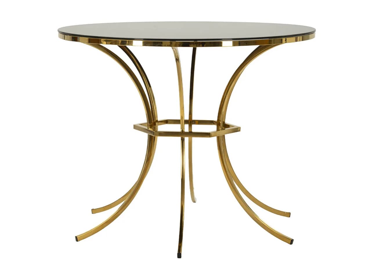 Table de Repas "Shanty" 100cm Noir & Or