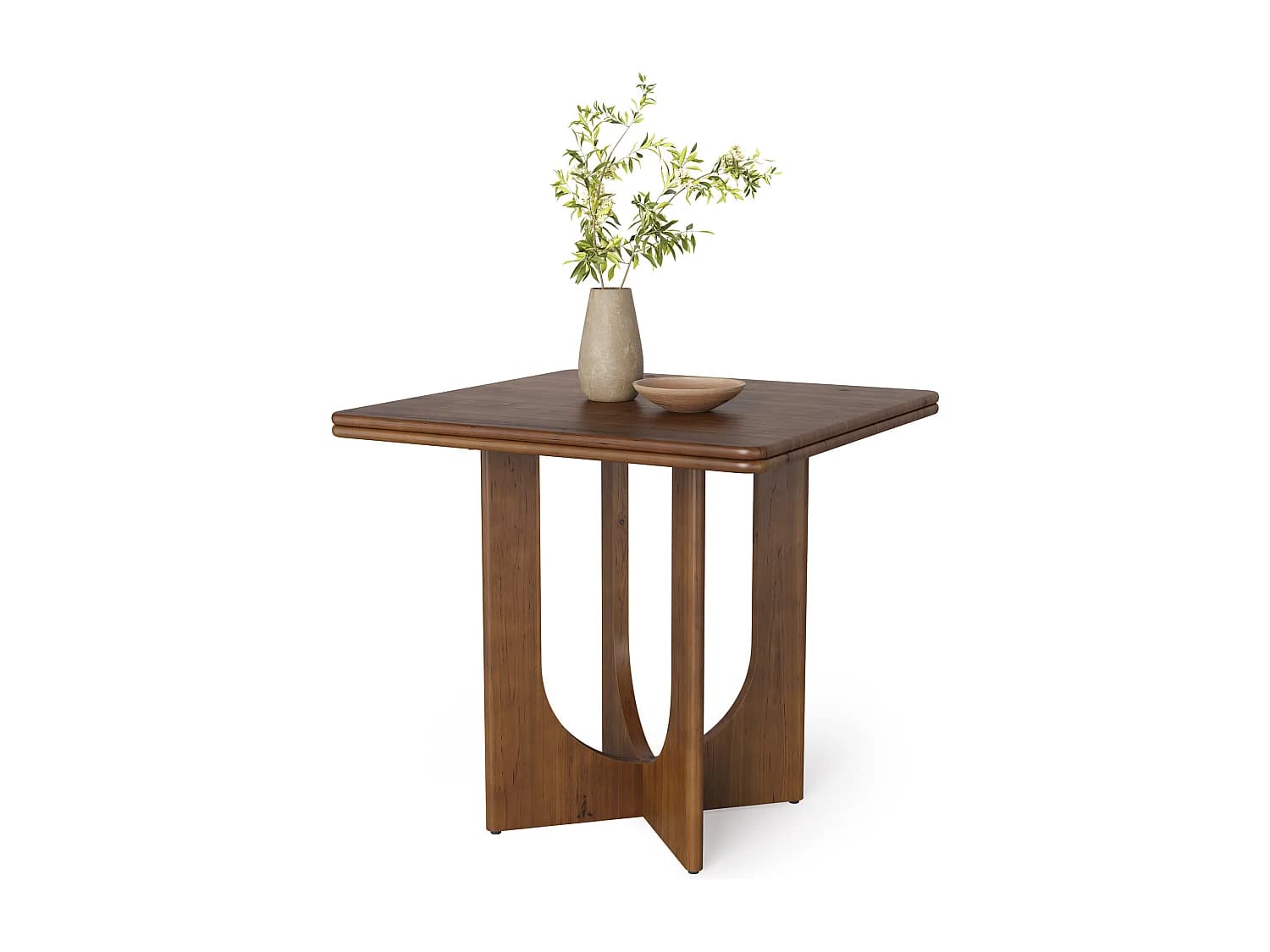 Table de salle à manger carrée en bois pour 2 à 4 personnes, 80 cm, petite table pour salle à manger