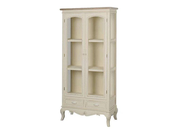 Vitrine 76x156x35 cm Crème Rimini RI09