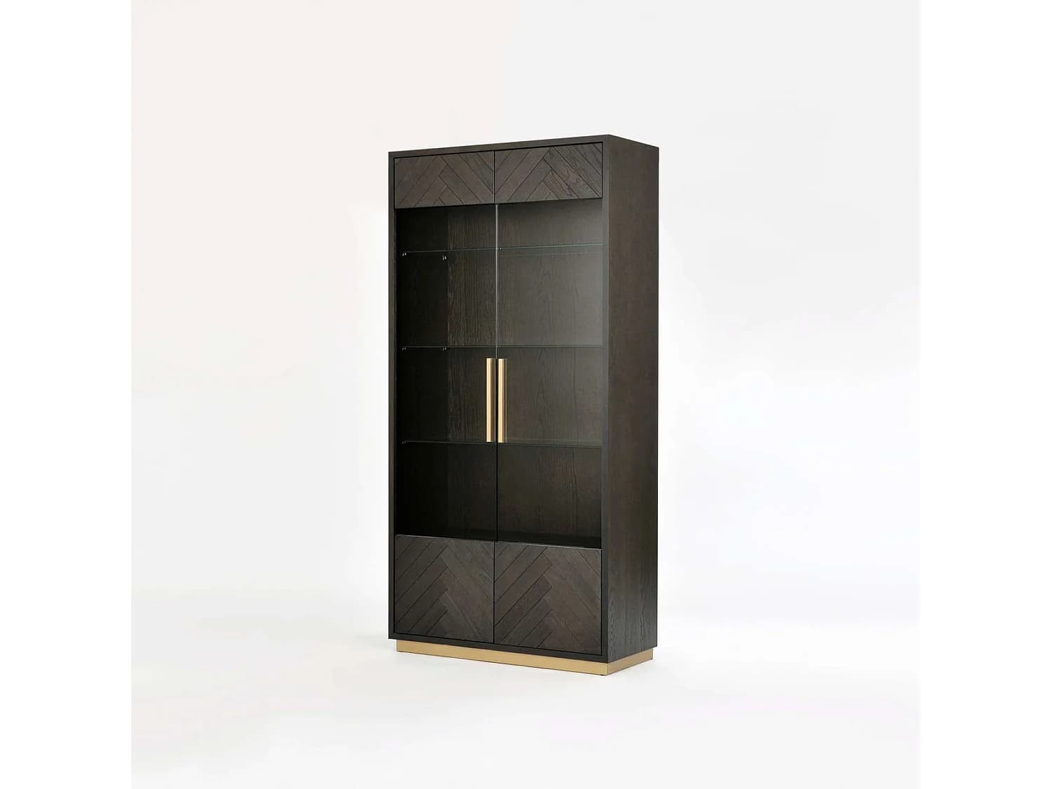 Vitrine 100x200x41 cm noire Séville SEV26-2