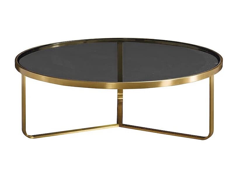 Table basse PAUL - Verre - Acier / Verre