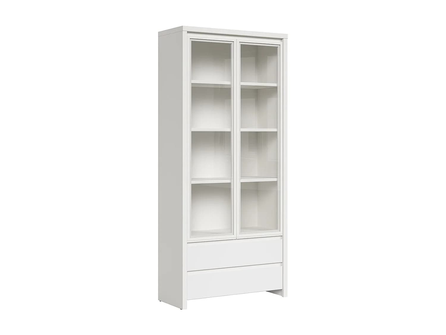 Vaisselier 2 portes 2 tiroirs Soren Blanc