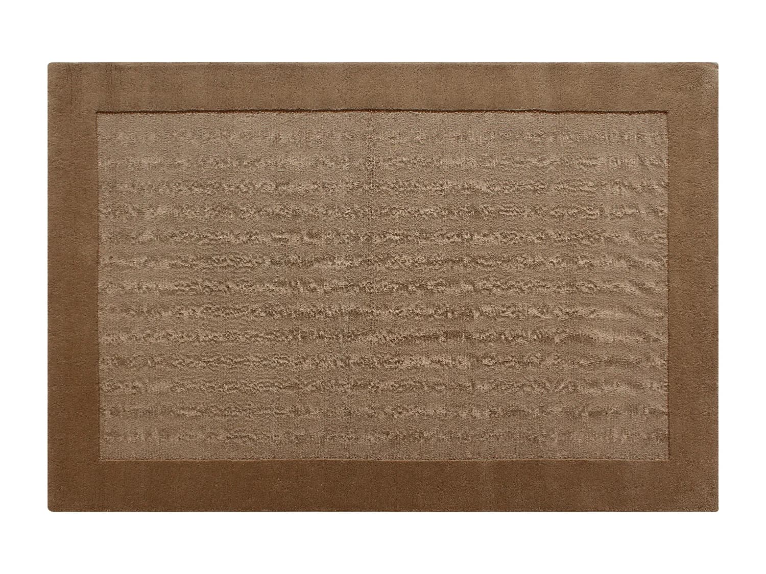 Tapis tufté 100% laine - 160 x 230 cm - Taupe - 1800g/m² - BEREA
