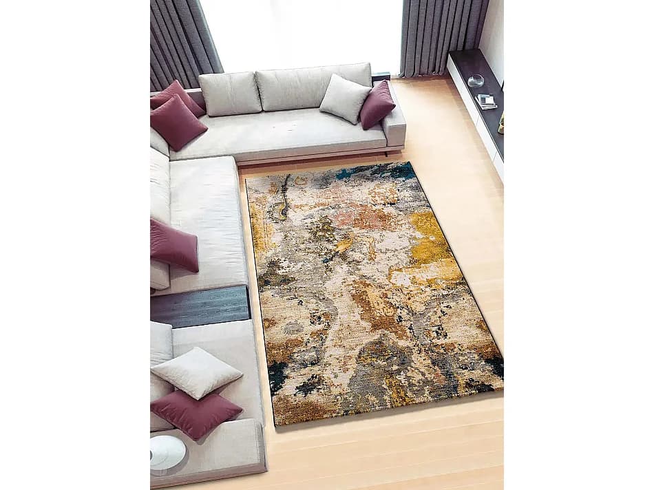 Tapis intérieur - abstrait - multicolore - 200 x 290 cm - ANOUK
