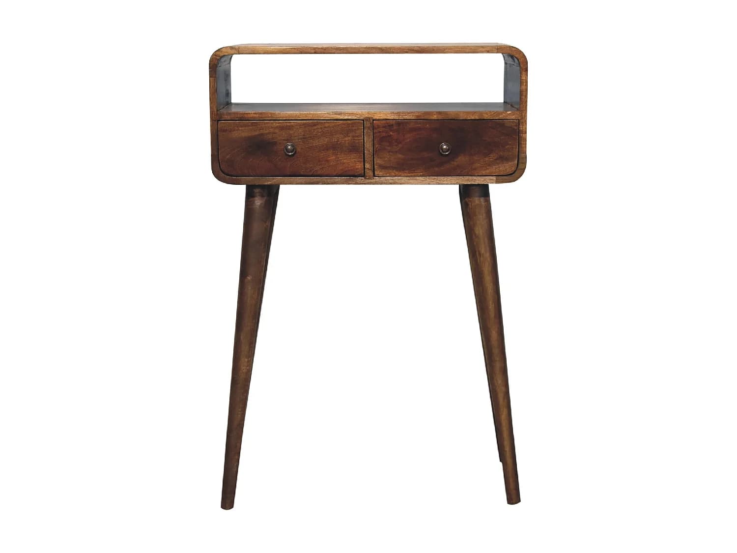 Artisan Furniture Mini console incurvée gris délavé