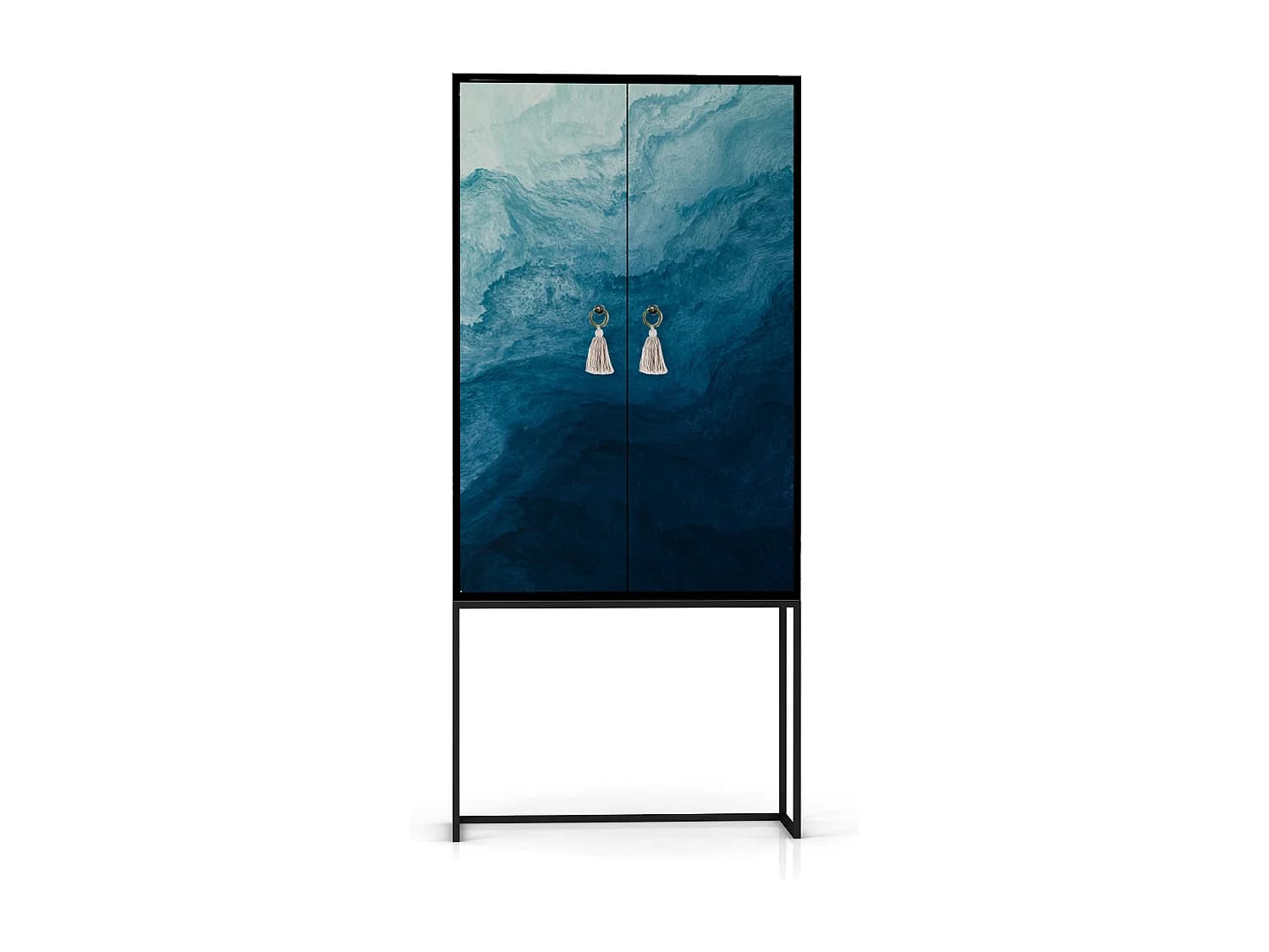 Buffet armoire 2 portes en MDF imprimé