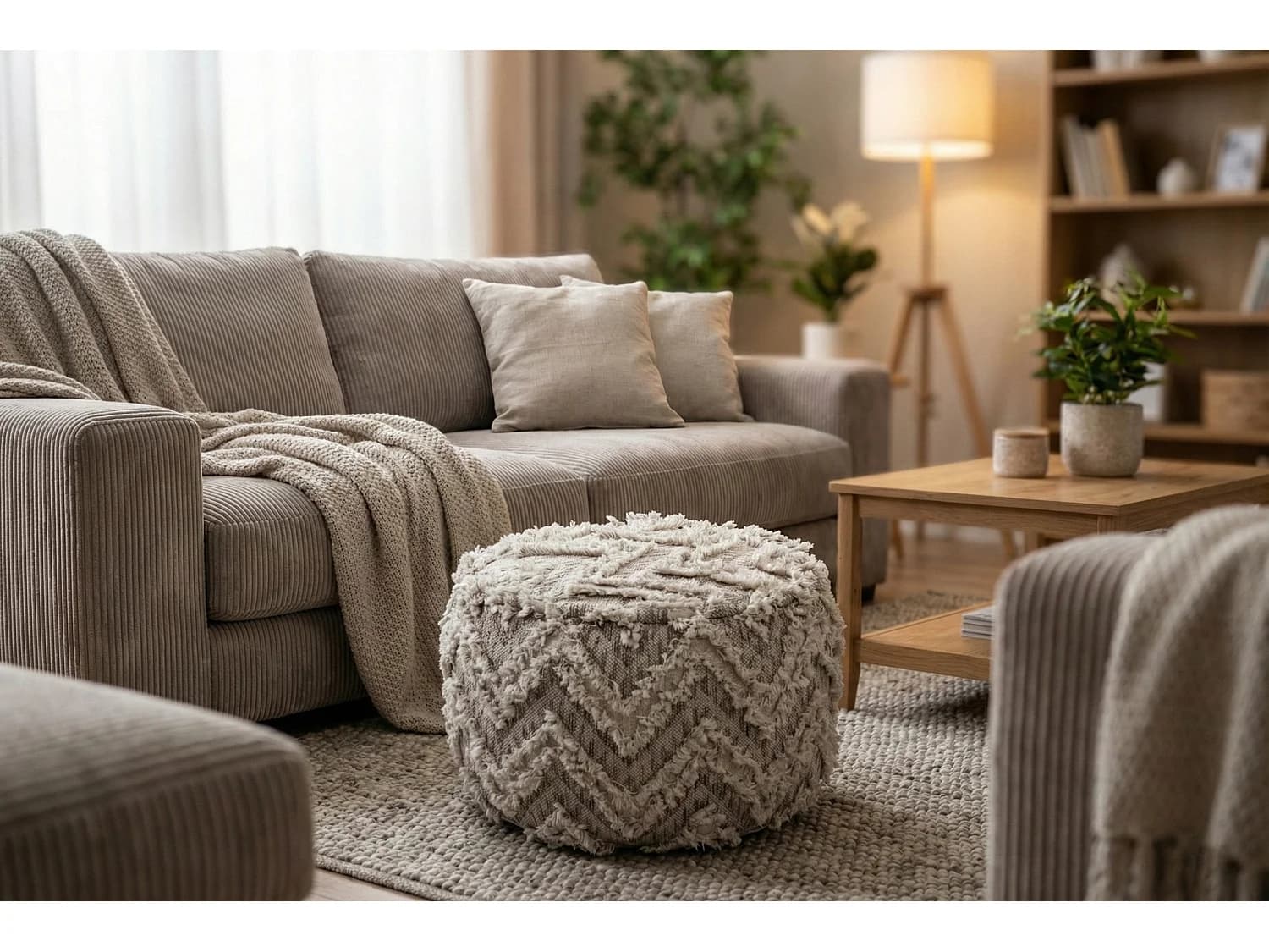 Pouf Boho M élégant – design unique