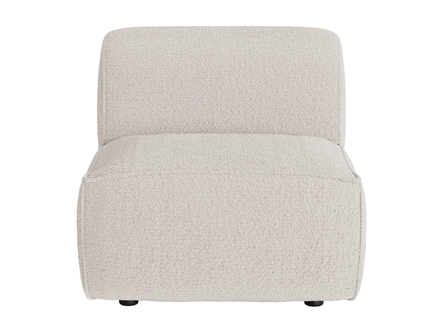 Fauteuil en tissu chenille beige CAMILIO de Maison Céphy