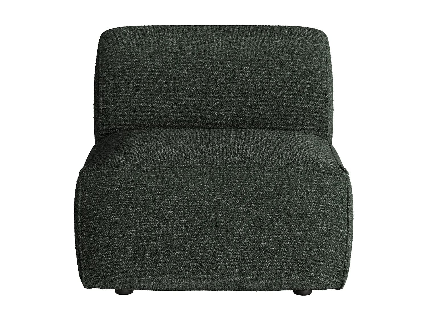 Fauteuil en tissu chenille vert CAMILIO de Maison Céphy