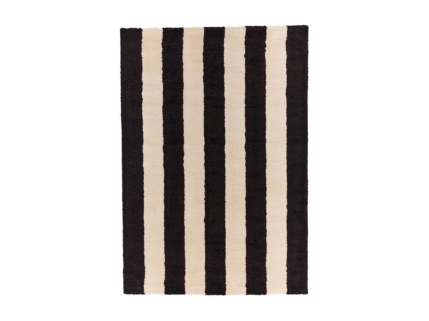 Tapis intérieur rayures noir et blanc 200x280cm - Pablo