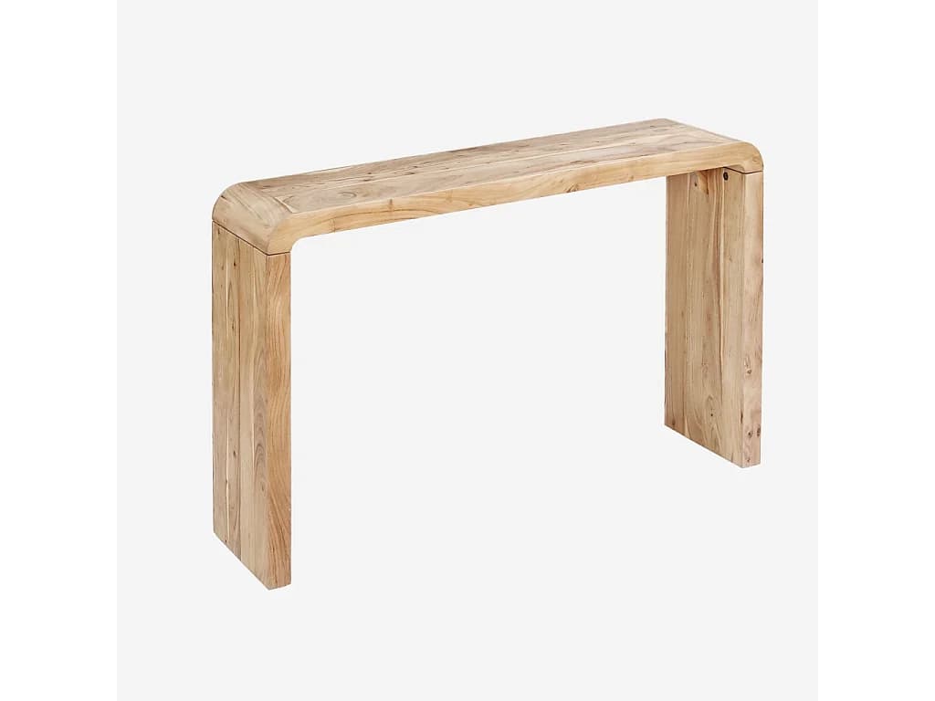 Console exotique bois d'acacia 120 cm naturel - Dana